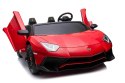 Auto Lamborghini Aventador SV na akumulator dla 2 dzieci Czerwony + Pilot 2,4 GHz + Pianka EVA + Audio LED