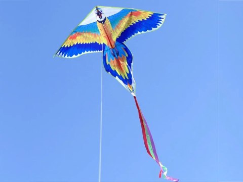 Kolorowy lekki Latawiec Papuga Ara ptak ZA4414