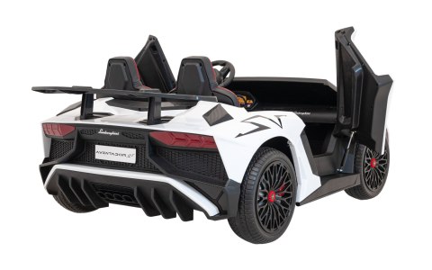 Auto Lamborghini Aventador SV na akumulator dla 2 dzieci Biały