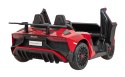 Auto Lamborghini Aventador SV na akumulator dla 2 dzieci Czerwony + Pilot 2,4 GHz + Pianka EVA + Audio LED