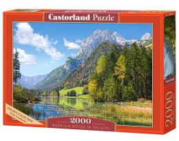 Puzzle 2000 elementów Schronisko Górskie w Alpach Castor