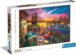 Puzzle 3000 elementów Manhattan Balkon Zachód słońca Clementoni