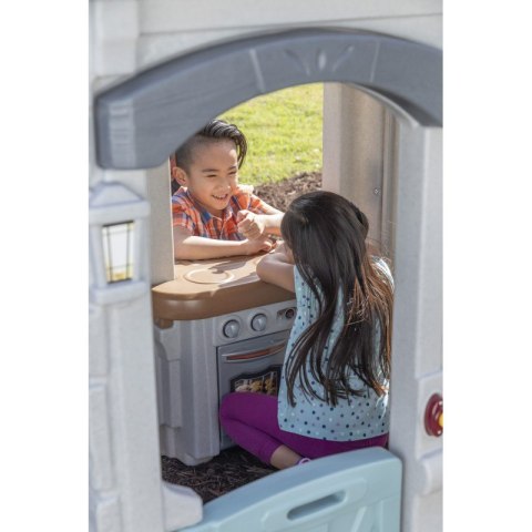 STEP2 Plac zabaw 2w1 Zjeżdżalnia Domek Ogrodowy Enchanting Adventures 2-Story