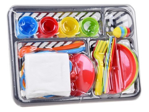 Plastikowy zestaw garnków + suszarka 28szt ZA4450