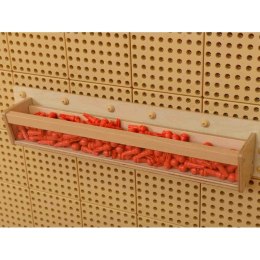 Drewniana Półeczka Przezroczysta Ścianka 80 cm - Masterkidz Tablica Naukowo-Kreatywna STEM