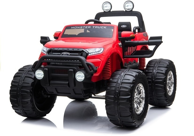 Pojazd na Akumulator Ford Ranger Monster LCD Czerwony