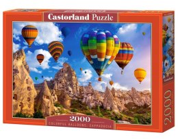 Puzzle 2000 elementów Kolorowe balony Kapadocja Castor