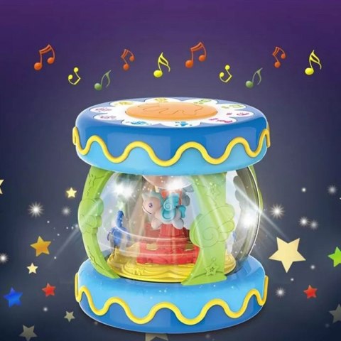 WOOPIE Bębenek Pozytywka ze Światłem Zabawka Muzyczna dla Niemowląt