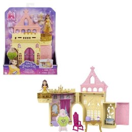 Disney Princess Mała lalka Bella i zamek Mattel