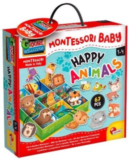 Gra Montessori Baby pudełko - Szczęśliwe zwierzęta Lisciani