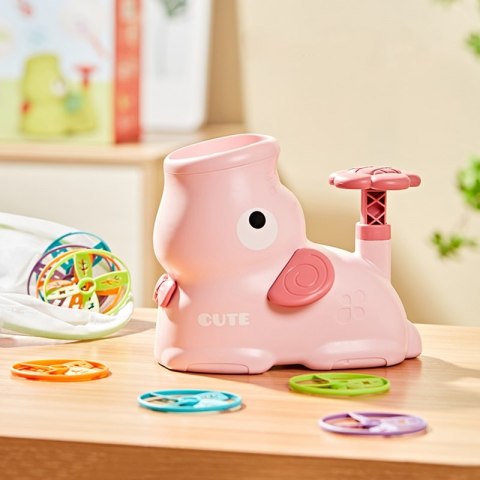 WOOPIE Gra Zręcznościowa Złap Frisbee Wyrzutnia Dysków