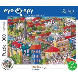 Puzzle 1000 elementów UFT Eye-Spy Sneaky Peekers Paryż Francja Trefl
