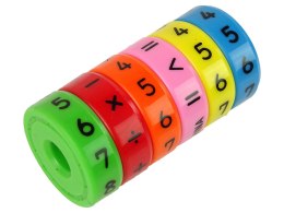 Zabawka Edukacyjna Kolorowy Walec Matematyczny Nauka Liczenia
