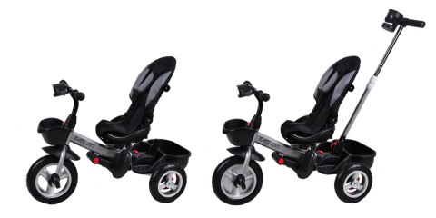 Wieloetapowy Rower Trójkołowy Rowerek BABY LUX GRAY