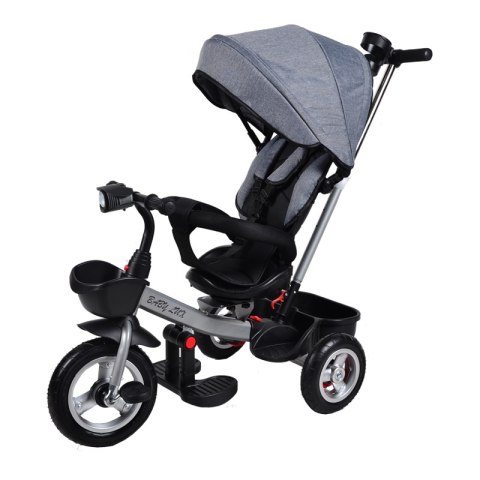 Wieloetapowy Rower Trójkołowy Rowerek BABY LUX GRAY