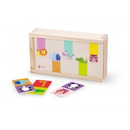 Drewniana układanka Gra Domino ze zwierzątkami Classic World