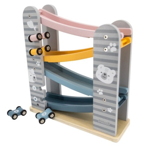 Kolorowa Drewniana Zjeżdżalnia Dla Samochodzików Viga PolarB