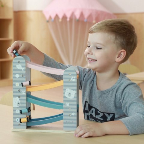 Kolorowa Drewniana Zjeżdżalnia Dla Samochodzików Viga PolarB