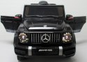 Mercedes G63 czarny Piankowe koła Eva, miękki fotelik Licencja