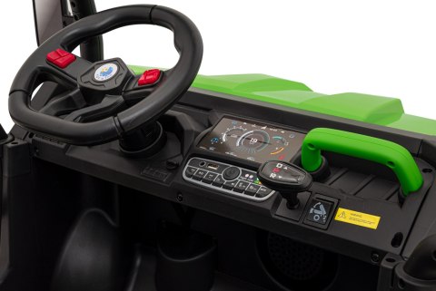 Auto Pick-Up Speed 900 dla dzieci Zielony + Napęd 4x4 + Ruchomy kiper + Bagażnik + Pilot + Łopatka + Audio LED