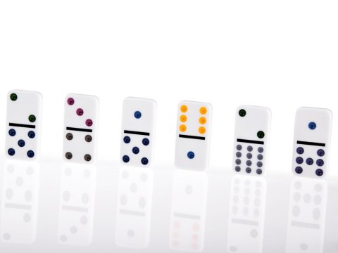 Domino gra Mexican Train metalowy kuferek GR0630