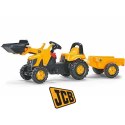 Rolly Toys rollyKid Traktor na pedały JCB z łyżką i przyczepą 2-5 Lat