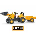 Rolly Toys rollyKid Traktor na pedały JCB z łyżką i przyczepą 2-5 Lat