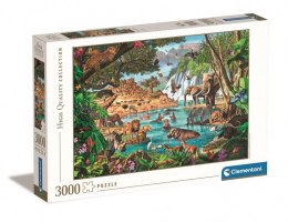 Puzzle 3000 elementów Africa Waterhole Clementoni