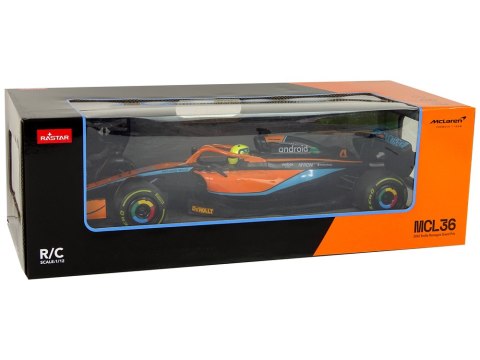 Auto Wyścigowe McLaren F1 Zdalnie Sterowany RC Rastar Pomarańczowy 1:12