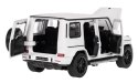 Mercedes-AMG G 63 biały RASTAR model 1:32 Metalowa karoseria + Ręcznie otwierane elementy