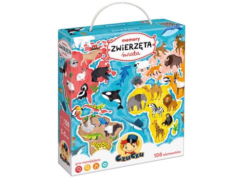CzuCzu Memory Zwierzęta świata gra pamięciowa ZA4850