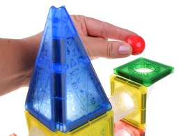 Klocki magnetyczne 123-elementy kulodrom tor kulki ZA4719