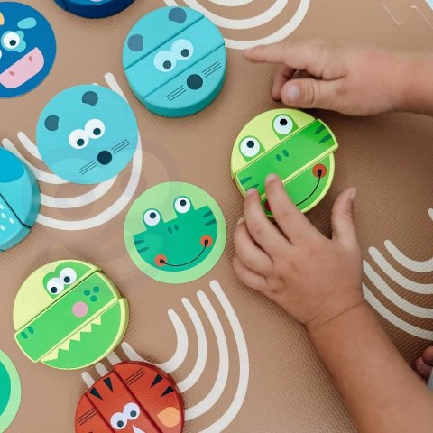 TOOKY TOY Jenga dla Dzieci Klocki Zwierzęta Gra Zręcznościowa