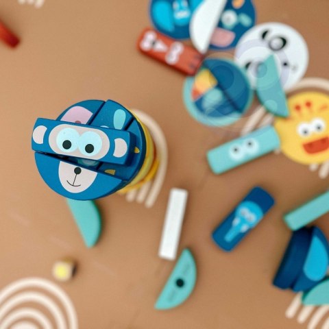 TOOKY TOY Jenga dla Dzieci Klocki Zwierzęta Gra Zręcznościowa