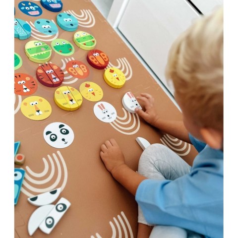 TOOKY TOY Jenga dla Dzieci Klocki Zwierzęta Gra Zręcznościowa