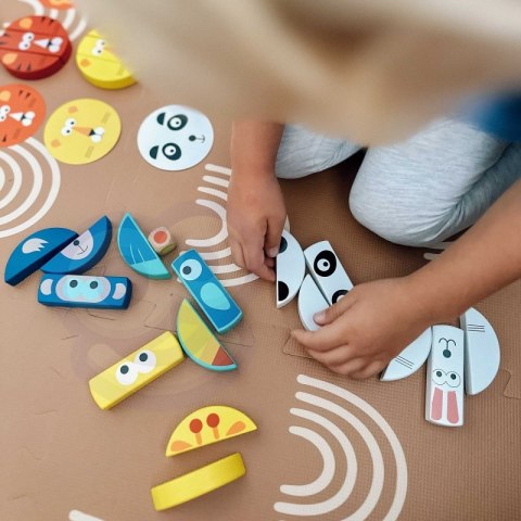 TOOKY TOY Jenga dla Dzieci Klocki Zwierzęta Gra Zręcznościowa