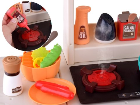 Kuchnia efekt gotowania para dźwięk światło lodówka garnki 63el ZA4667