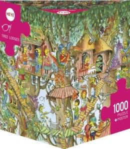 Puzzle 1000 elementów Domki na drzewie Heye