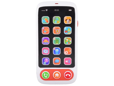 Telefon smartfon dotykowy interaktywny dla malucha światła melodie ZA4660