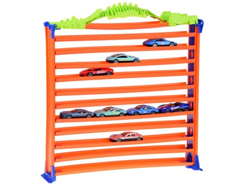 Garaż parking dla autek tor pętla 2w1 resoraki resorówki 8 szt ZA4699