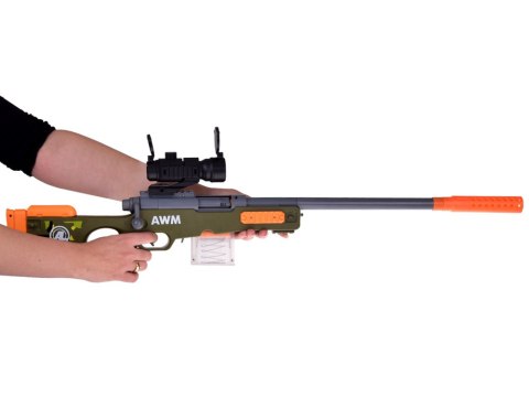 Duży Karabin snajperski naboje łuski celownik magazynek ZA4632