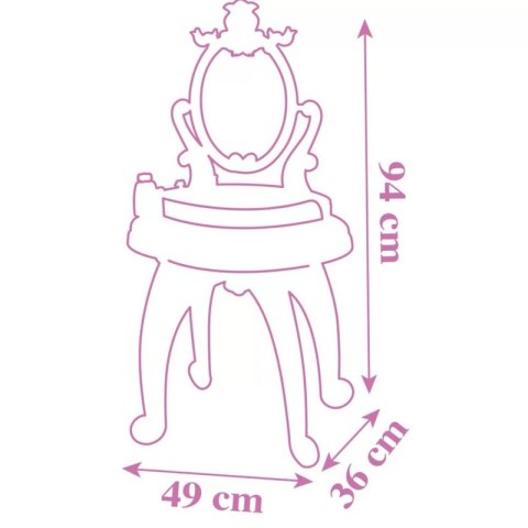 Smoby Disney Princess Toaletka 2w1 + 10 akcesoriów