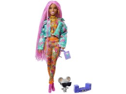 Barbie Extra Modna stylowa Lalka + myszka DJ i akcesoria nr10 ZA4934