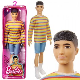 Barbie Lalka Stylowy Ken Chłopak w bluzie i spodenkach GRB91 ZA4922