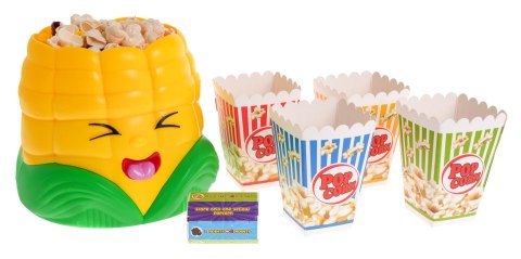 Gra zręcznościowa Popcorn dla dzieci 4+ Łapanie kukurydzy + 70 sztuk Popcornu + 4 Kubełki