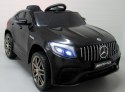 MERCEDES GLC63s CZARNY Auto na akumulator napęd 4x4 SKÓRA