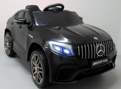 MERCEDES GLC63s CZARNY Auto na akumulator napęd 4x4 SKÓRA
