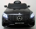 MERCEDES GLC63s CZARNY Auto na akumulator napęd 4x4 SKÓRA