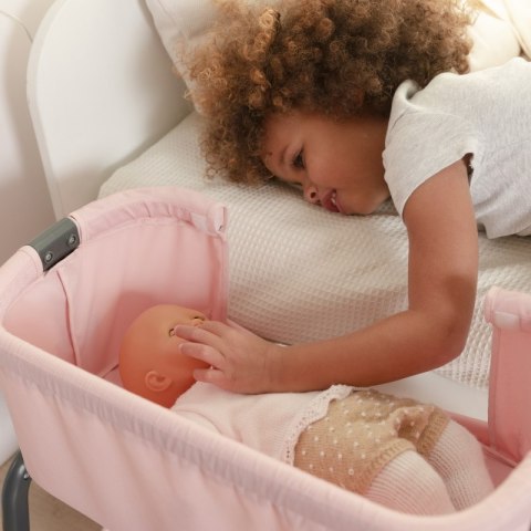 Smoby Łóżeczko Maxi-Cosi Quinny dla Lalek 38 cm ze Schowkiem i Regulacją Wysokości