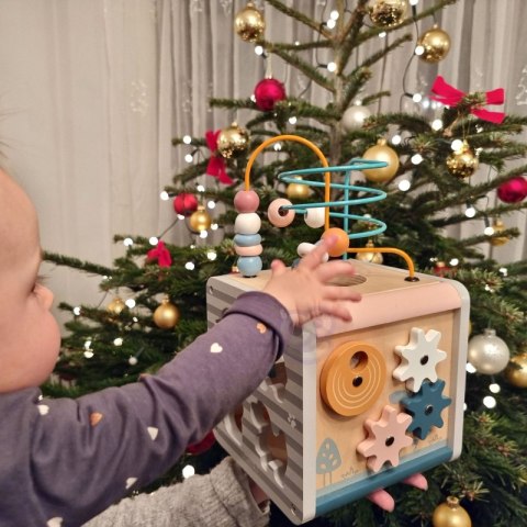 Viga Toys Polar B Activity Box Drewniane Centrum Gier 5w1